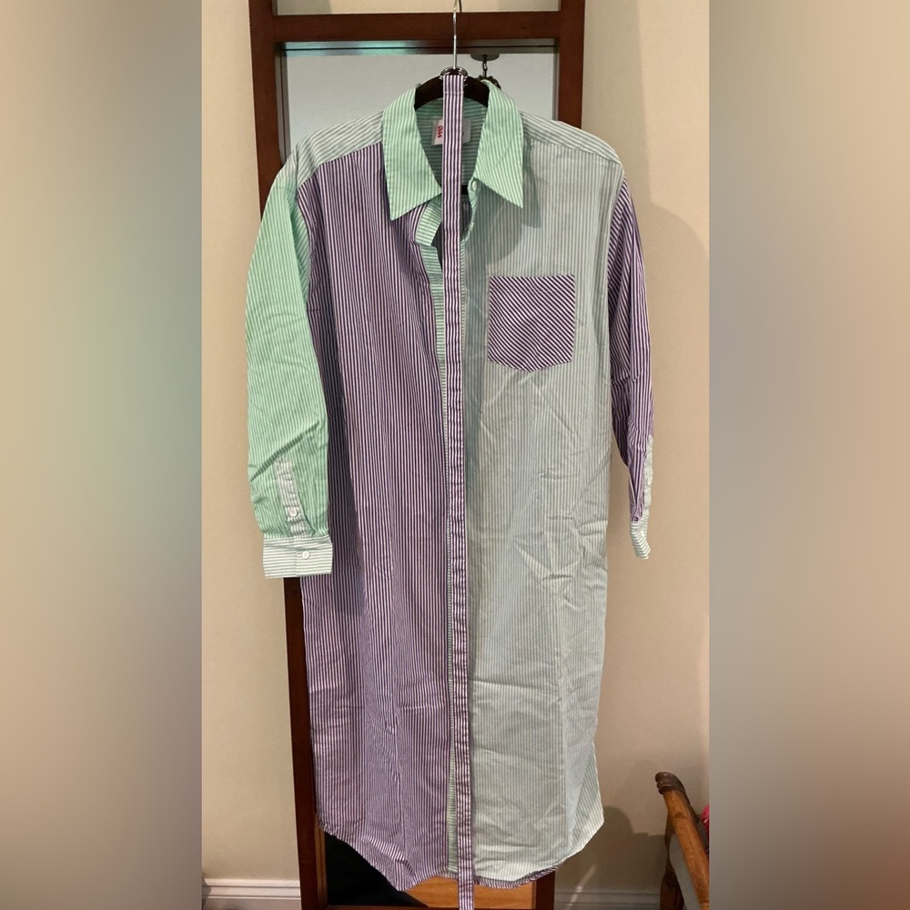 Tuckernuck The Oxford Tunic Maxi Dress by Solid & Striped sz XL - Picture 4 of 7